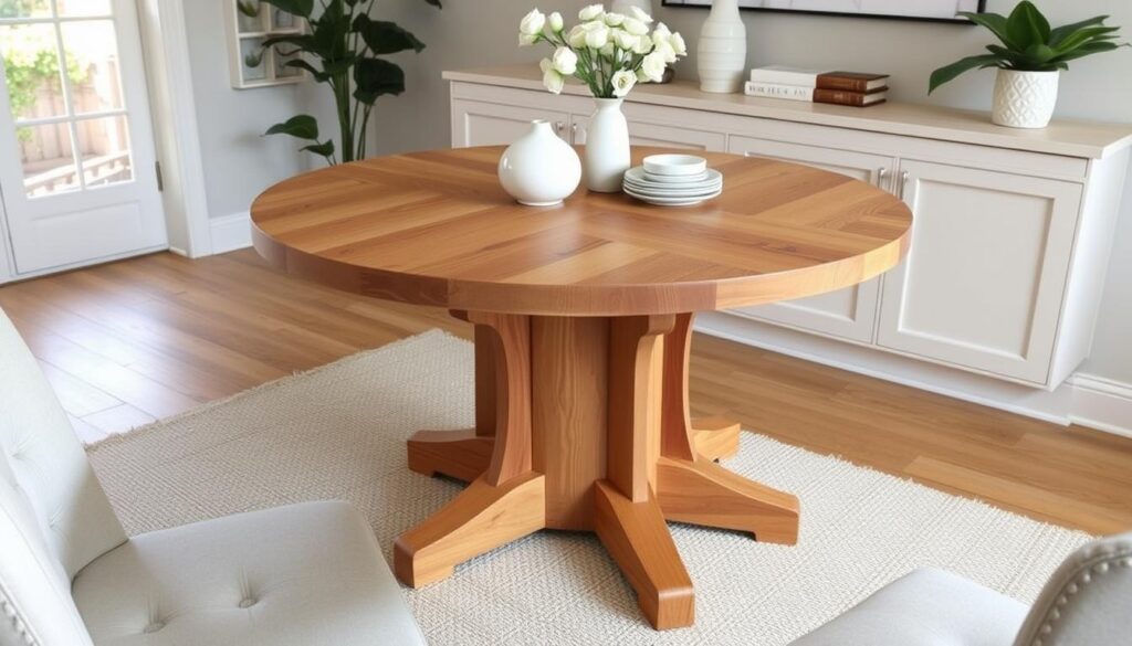 solid wood dining table