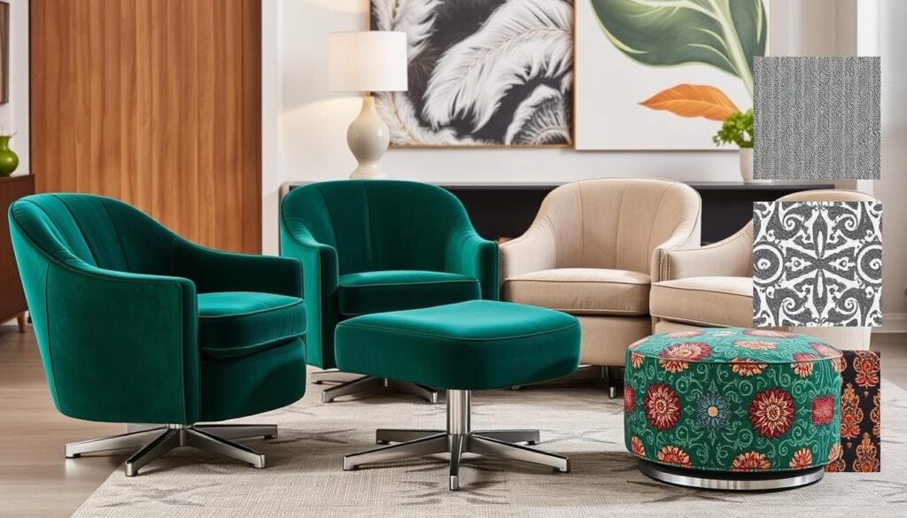 swivel chair upholstery options