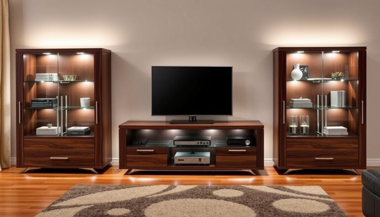 three piece entertainment center