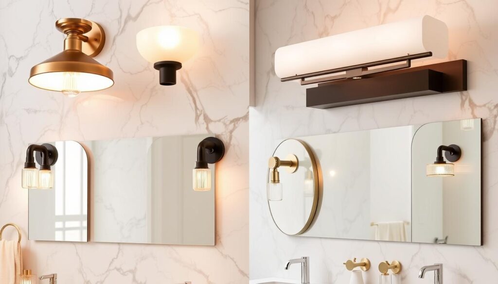 vanity light finishes