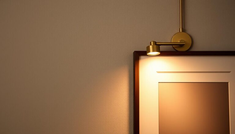 wall picture light dimmable hardwired brass