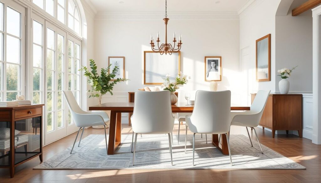 white dining room chairs