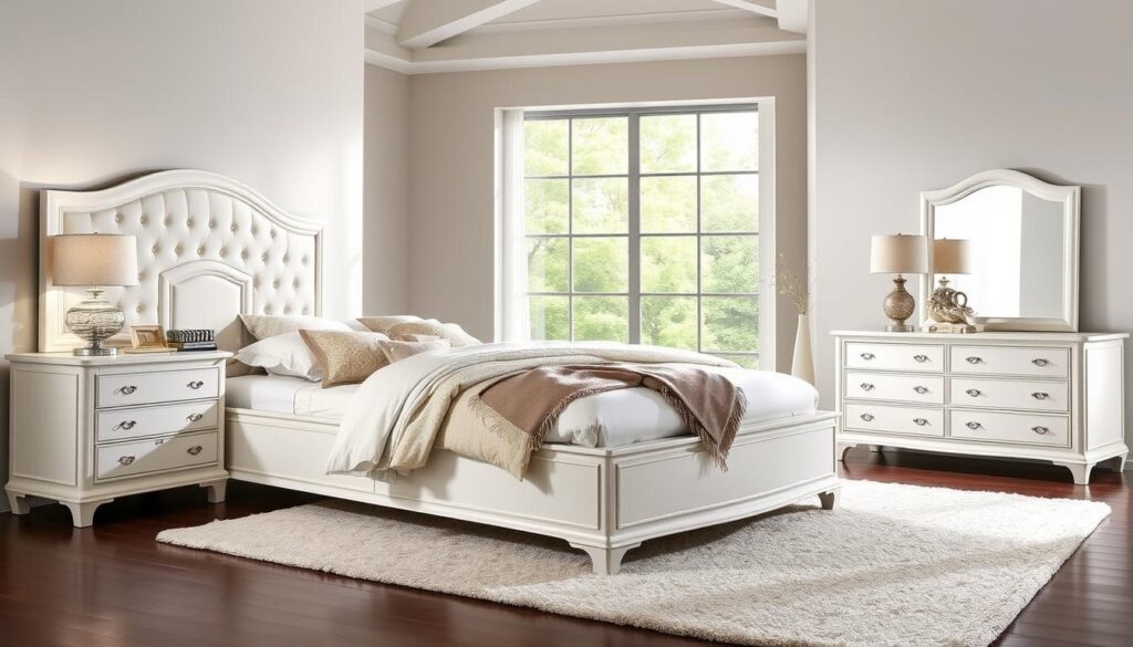 white king bedroom set