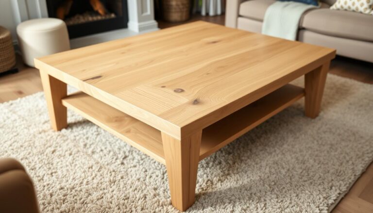 white oak coffee table