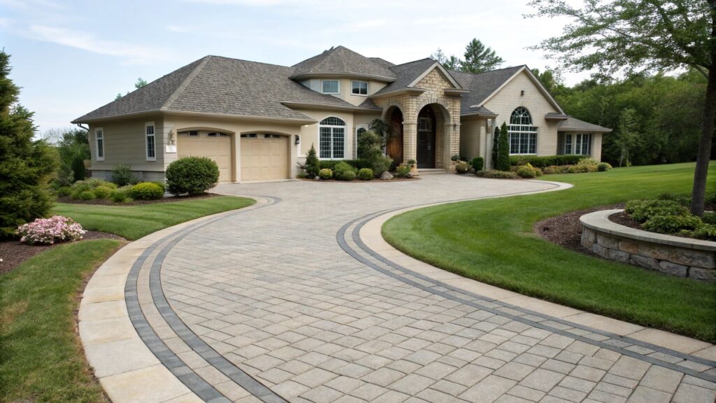 18 Half Circle Driveway Design to Boost Your Curb Appeal