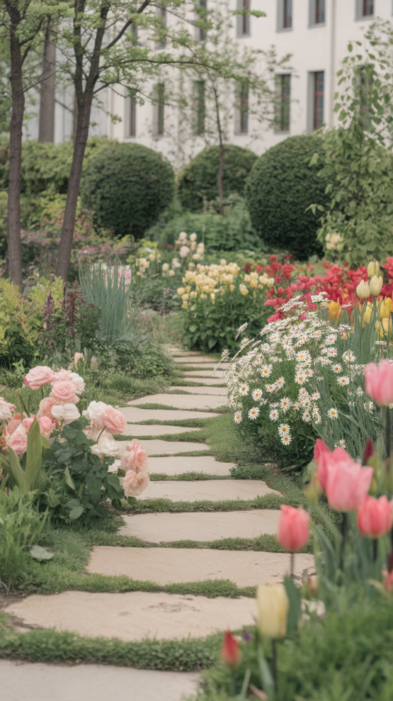 natural flagstone path