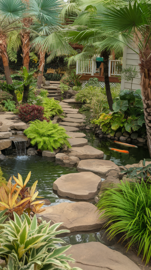 river rock pathway Stone Walkway Ideas for Your Garden