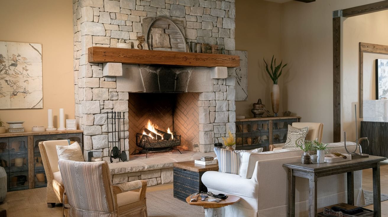 15 Farmhouse Fireplace Design Ideas to Steal for the Winter - GWS ...