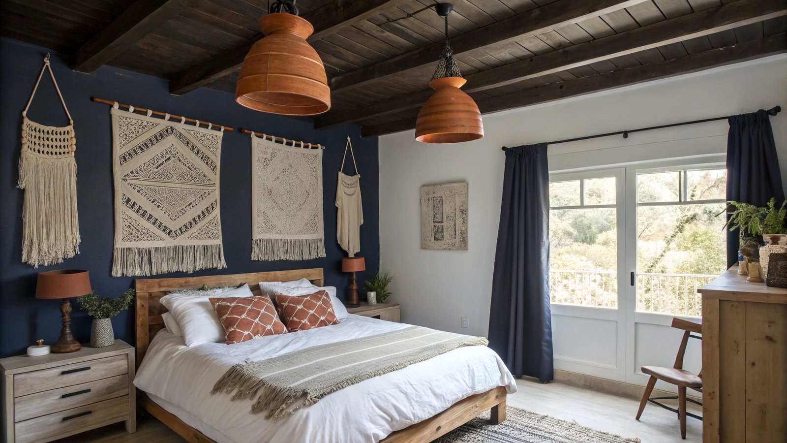 15 Rustic Navy and Terracotta Bedroom: How to Design Color - GWS ...