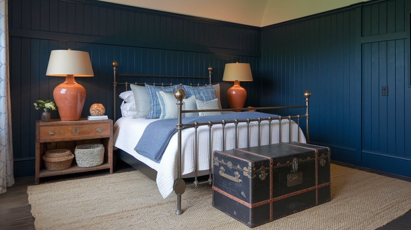 15 Rustic Navy and Terracotta Bedroom: How to Design Color - GWS ...