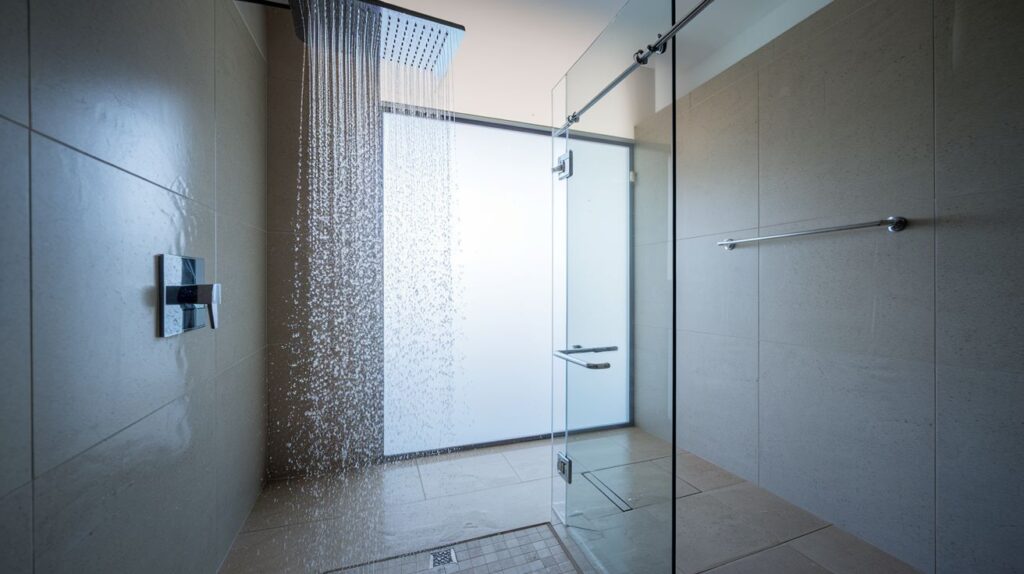 Create a rainfall shower experience